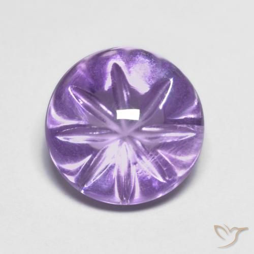 4.83ct طبيعي بنفسجى متوسط جمشت, دائري, شفاف