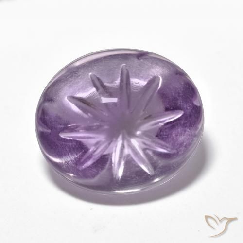 8.27ct طبيعي بنفسجى متوسط جمشت, بيضوي, شفاف
