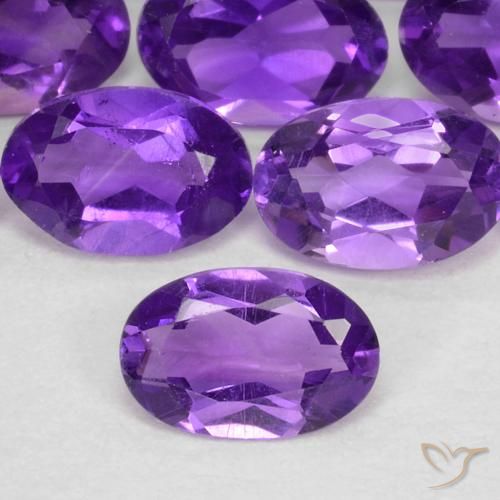 0.40ct طبيعي بنفسجى حيوى جمشت, بيضوي, قليلا جدا