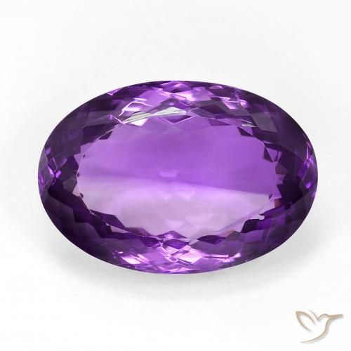 15.62ct طبيعي بنفسجى كثيف جمشت, بيضوي, VVS