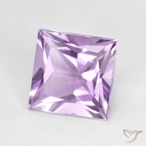 2.11ct طبيعي بنفسجى سوسنى جمشت, مربع, قليلا جدا