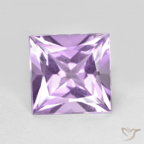 1.98ct طبيعي بنفسجى سوسنى جمشت, مربع, قليلا جدا