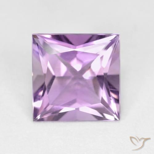 2.03ct طبيعي بنفسجى أرجوانى فاتح-متوسط جمشت, مربع, قليلا جدا