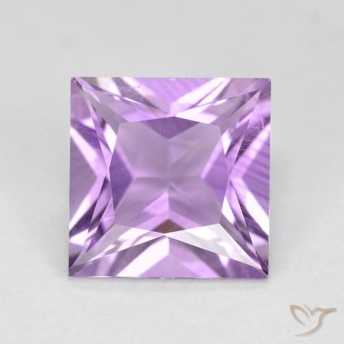 2.19ct طبيعي بنفسجى سوسنى جمشت, مربع, قليلا جدا