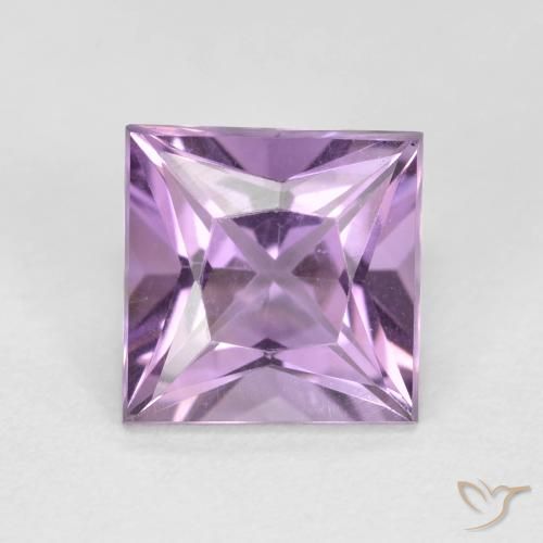 1.96ct طبيعي بنفسجي أرجواني جمشت, مربع, VVS-VS