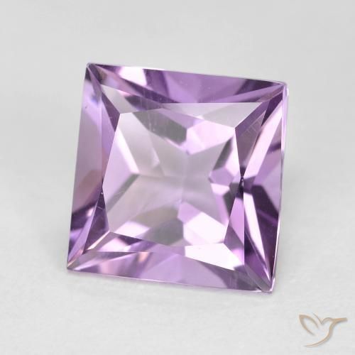 2.27ct طبيعي بنفسجى أرجوانى فاتح-متوسط جمشت, مربع, VVS-VS
