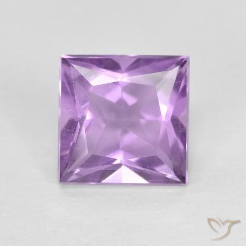 1.57ct طبيعي بنفسجي أرجواني جمشت, مربع, قليلا جدا