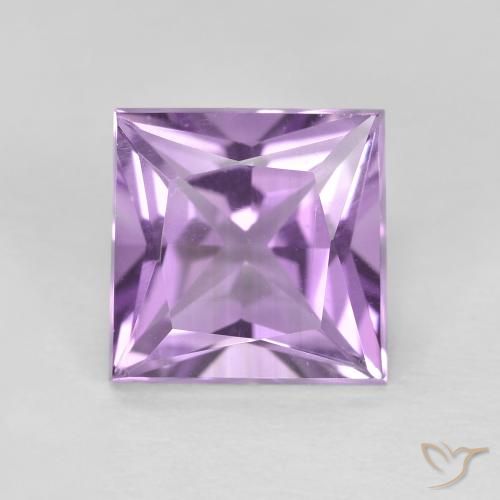 1.92ct طبيعي بنفسجى أرجوانى فاتح-متوسط جمشت, مربع, VVS-VS