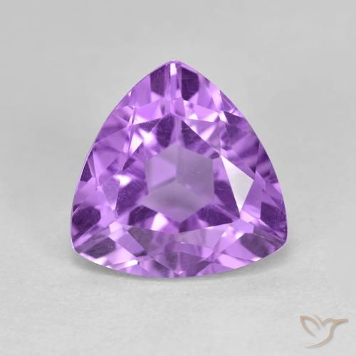 3.13ct طبيعي بنفسجى غامق جمشت, مثلثى, قليلا جدا