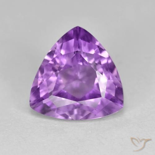 3.04ct طبيعي بنفسجى أرجوانى فاتح-متوسط جمشت, مثلثى, قليلا جدا