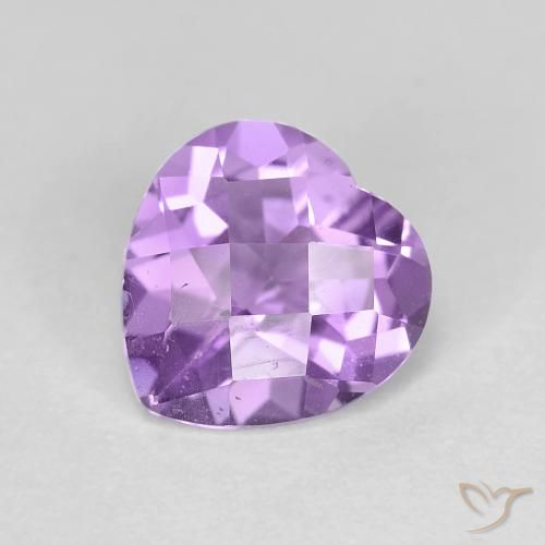 1.54ct طبيعي بنفسجى سوسنى جمشت, قلب, قليلا جدا