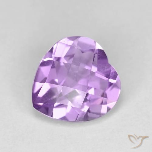 1.54ct طبيعي بنفسجى متوسط جمشت, قلب, VVS-VS