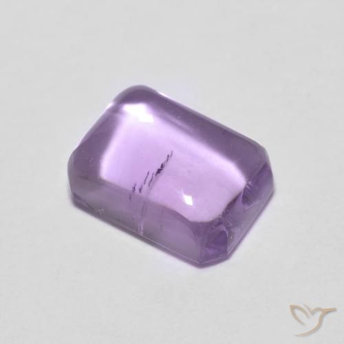 1.26ct طبيعي بنفسجى فاتح جمشت, قص الزمرد, شفاف
