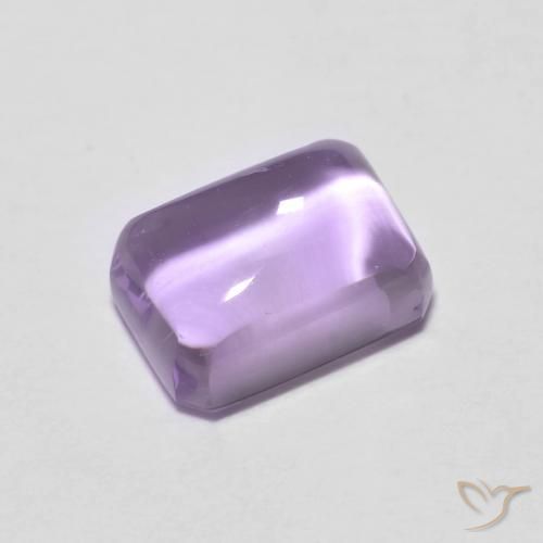 1.31ct طبيعي بنفسجى فاتح جمشت, قص الزمرد, شفاف