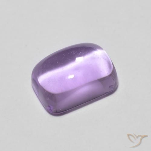 1.25ct طبيعي بنفسجى فاتح جمشت, قص الزمرد, شفاف