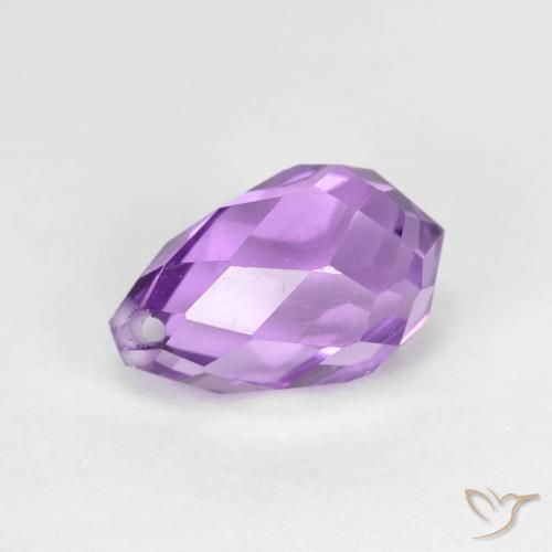 2.60ct طبيعي بنفسجي أرجواني جمشت, بريوليت, قليلا جدا