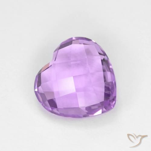 1.87ct طبيعي بنفسجى وردى متوسط جمشت, قلب, VVS