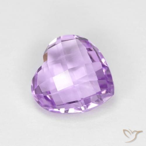 1.87ct طبيعي بنفسجى وردى متوسط جمشت, قلب, VVS
