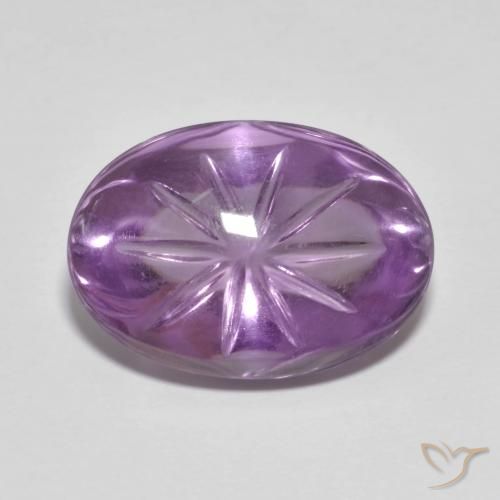 8.81ct طبيعي بنفسجى متوسط جمشت, بيضوي, شفاف