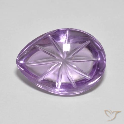 8.16ct طبيعي بنفسجى متوسط جمشت, شكل الكمثرى, شفاف