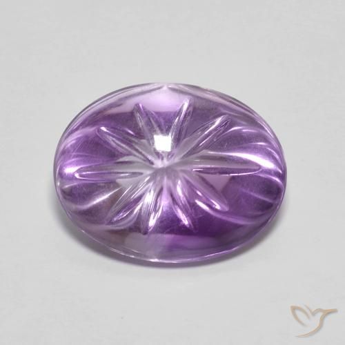 6.70ct طبيعي بنفسجى سوسنى جمشت, بيضوي, شفاف