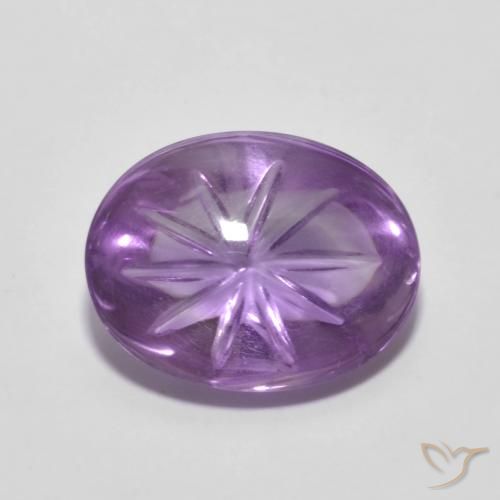 4.82ct طبيعي بنفسجى سوسنى جمشت, بيضوي, شفاف