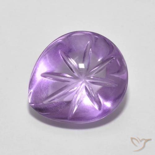 4.80ct طبيعي بنفسجى متوسط جمشت, شكل الكمثرى, شفاف