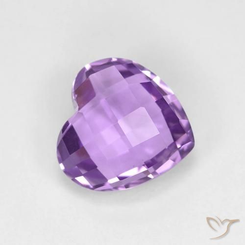 1.87ct طبيعي بنفسجى متوسط جمشت, قلب, VVS