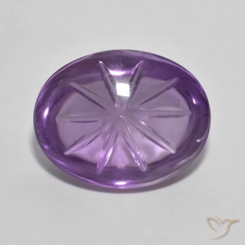 9.42ct طبيعي بنفسجى متوسط جمشت, بيضوي, شفاف