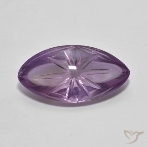 6.79ct طبيعي بنفسجى متوسط جمشت, ماركيز, شفاف