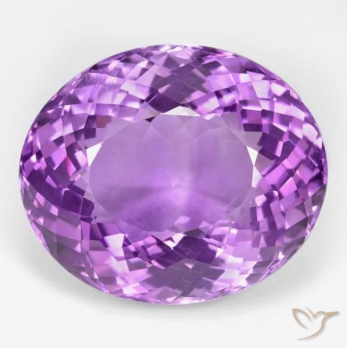 39.22ct طبيعي بنفسجى أرجوانى غامق جمشت, بيضوي, VVS-VS