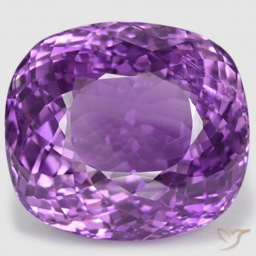 95.38ct طبيعي بنفسجى أرجوانى متوسط جمشت, وسادة, قليلا جدا
