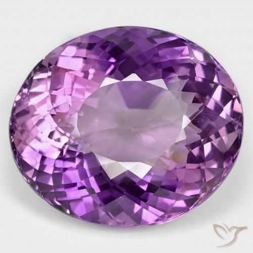 82.02ct طبيعي بنفسجى وردى حيوى جمشت, بيضوي, VVS