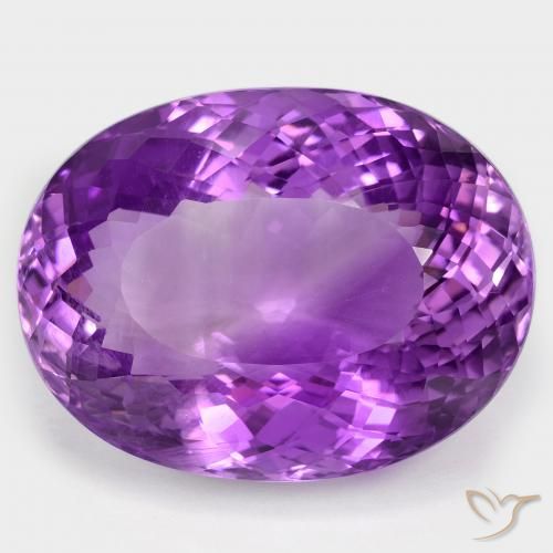 104.56ct طبيعي بنفسجى كثيف جمشت, بيضوي, قليلا جدا