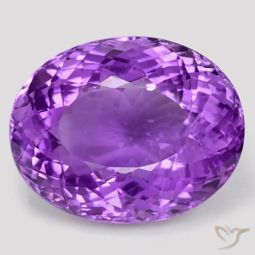 75.75ct طبيعي بنفسجى حيوى جمشت, بيضوي, VVS