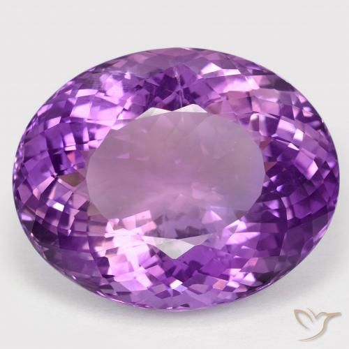 66.68ct طبيعي بنفسجى متوسط جمشت, بيضوي, VVS