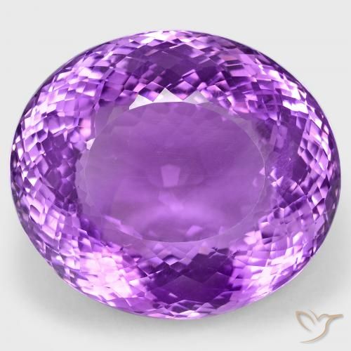 108.70ct طبيعي بنفسجى كثيف جمشت, بيضوي, قليلا جدا
