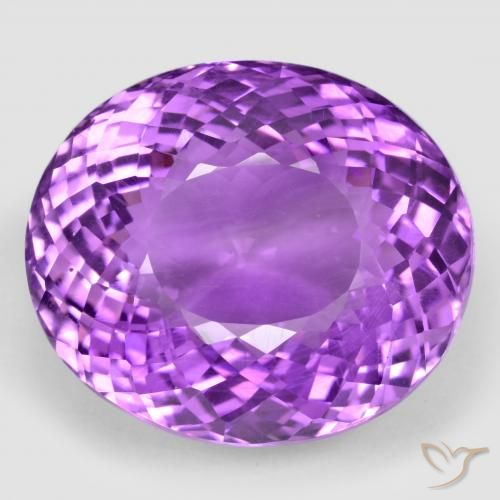 73.50ct طبيعي بنفسجي أرجواني جمشت, بيضوي, VVS-VS
