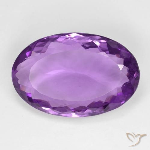 15.10ct طبيعي بنفسجى كثيف جمشت, بيضوي, VVS-VS