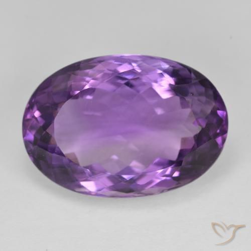 14.30ct طبيعي بنفسجى كثيف جمشت, بيضوي, قليلا جدا