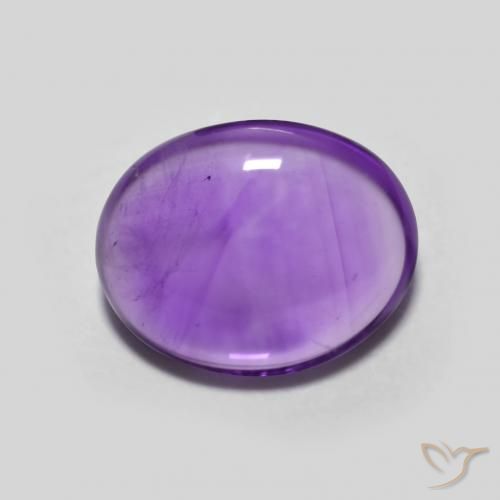 2.93ct طبيعي بنفسجى غامق جمشت, بيضوي, شفاف