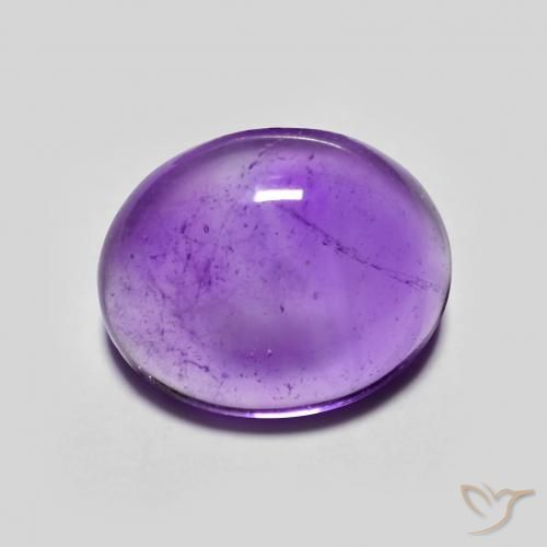 3.99ct طبيعي بنفسجى غامق جمشت, بيضوي, شفاف