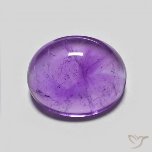 4.09ct طبيعي بنفسجى غامق جمشت, بيضوي, شفاف