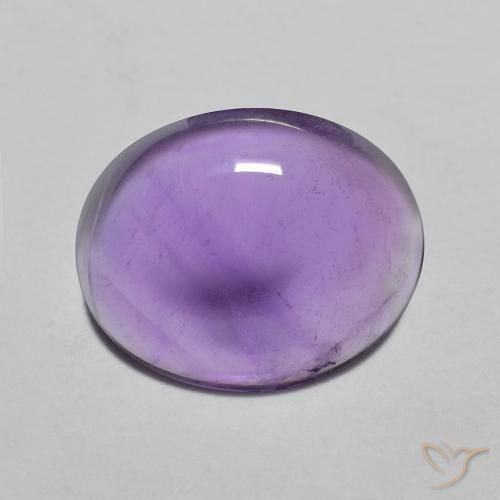 2.82ct طبيعي بنفسجى متوسط جمشت, بيضوي, شفاف