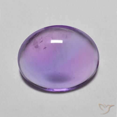 3.46ct طبيعي بنفسجي وردي جمشت, بيضوي, شفاف