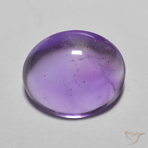 3.54ct طبيعي بنفسجى كثيف جمشت, بيضوي, شفاف