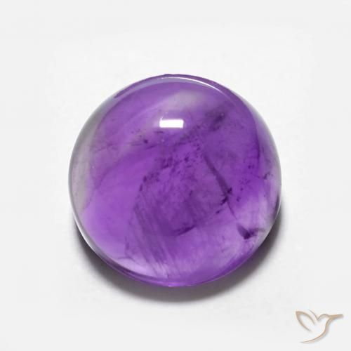3.67ct طبيعي بنفسجى حيوى جمشت, دائري, شفاف
