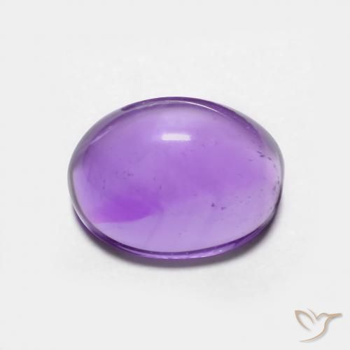 3.09ct طبيعي بنفسجى متوسط جمشت, بيضوي, شفاف