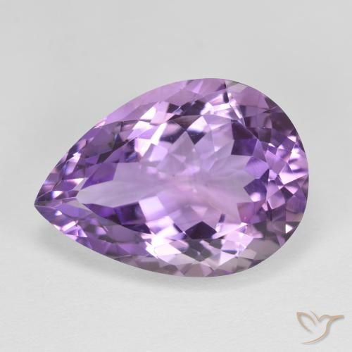 11.09ct طبيعي بنفسجى وردى متوسط جمشت, شكل الكمثرى, VVS-VS