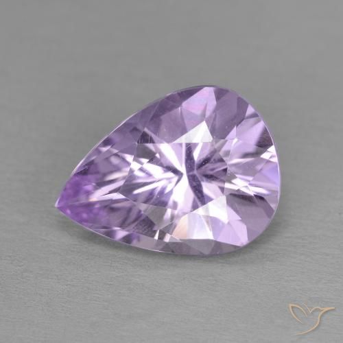 3.15ct طبيعي بنفسجى متوسط جمشت, شكل الكمثرى, VVS